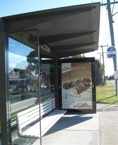 Premium shelter advertising example