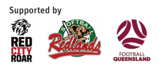 Supported by Red City Roar, Softball Redlands, Football Queensland