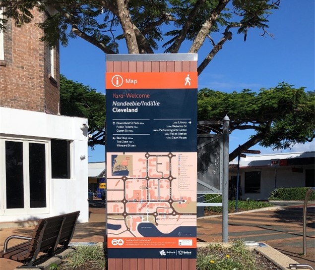 Map post in Cleveland