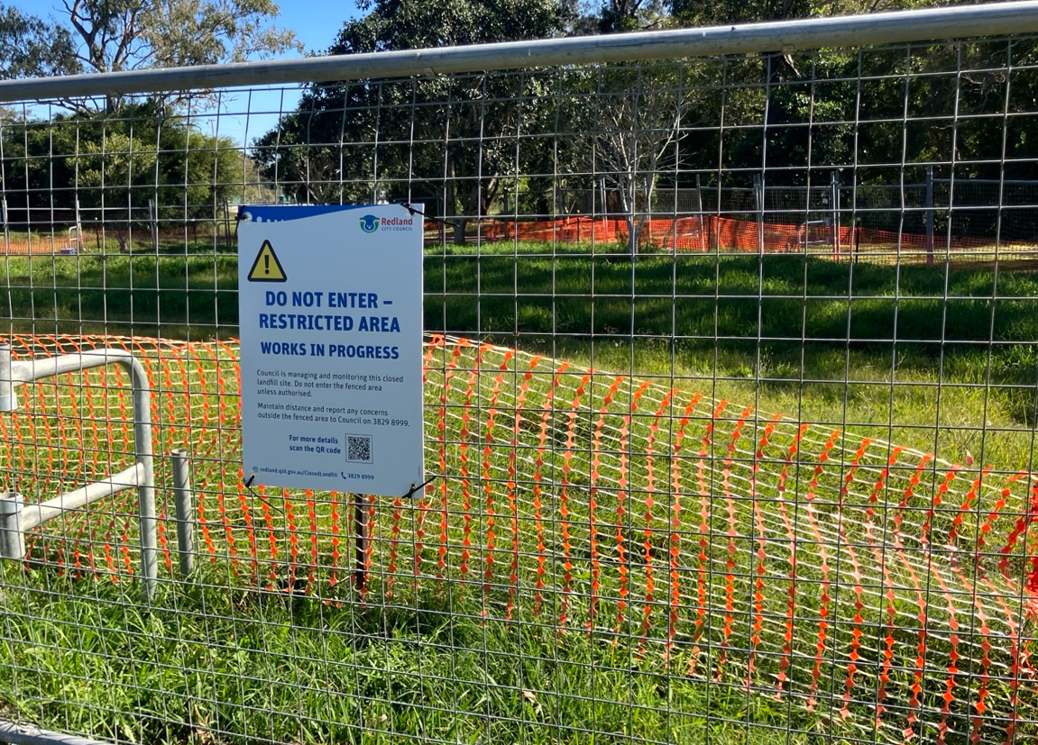 Closed landfill management site