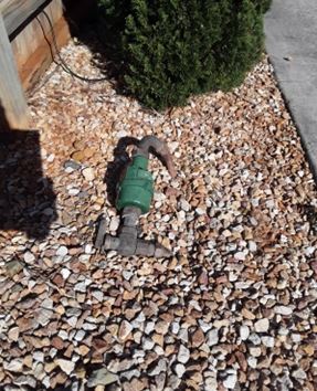Water meter run over
