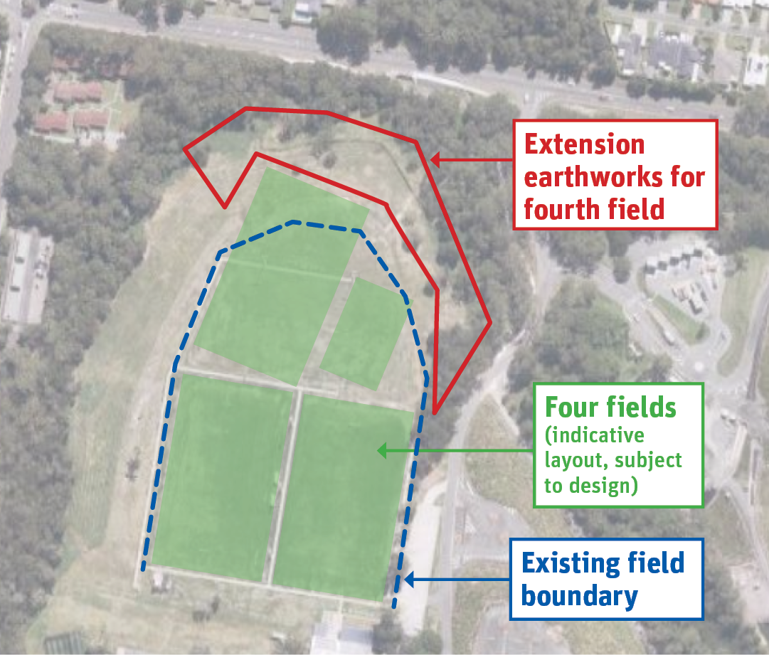 Judy Holt Park field concept design