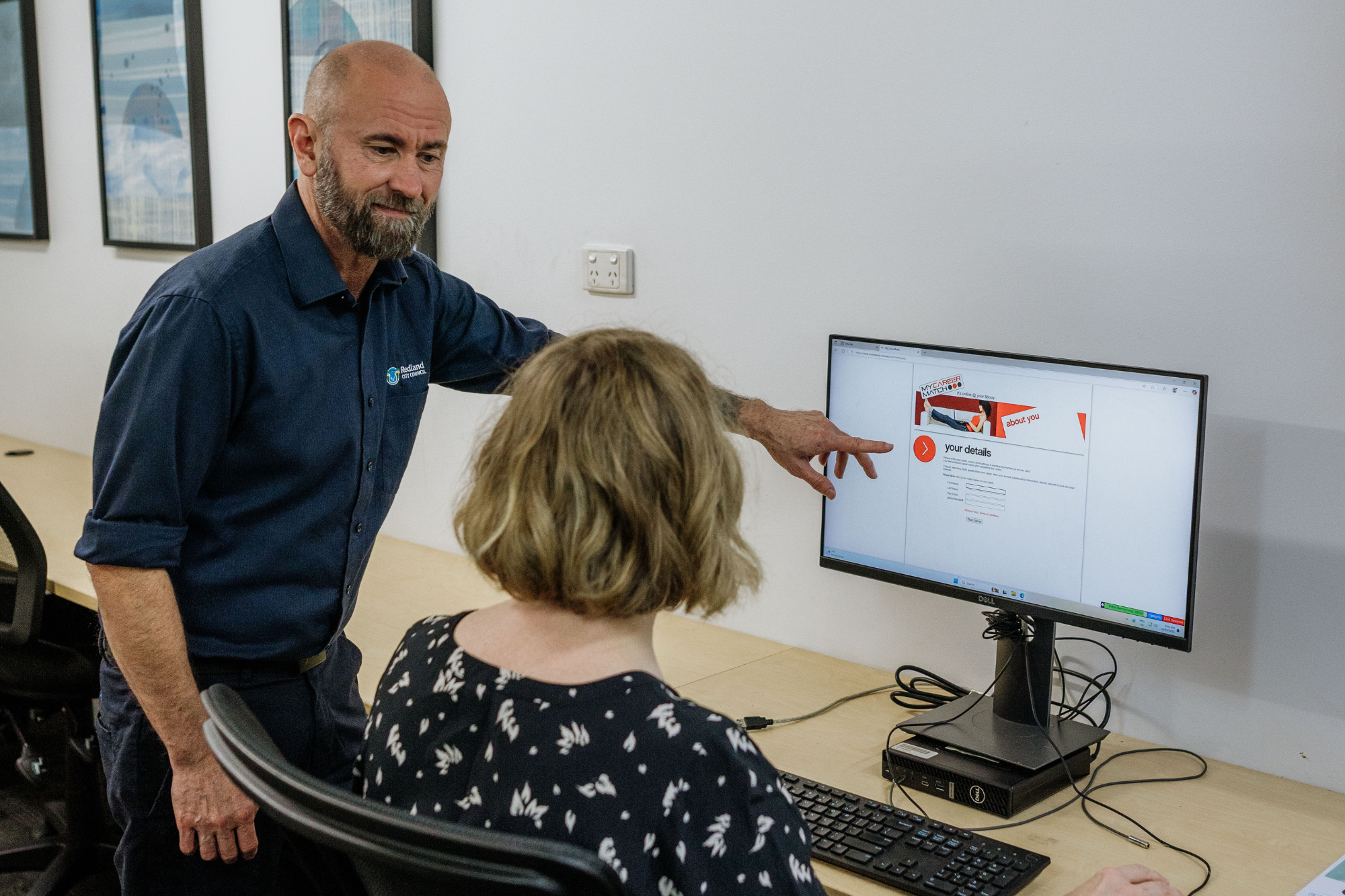 Public computers at the library
